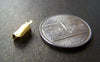 Accessories - 100 Pcs Of Gold Tone Large Fold Over Crimp Head Clasps 4x11mm A1016