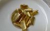 Accessories - 100 Pcs Of Gold Tone Ribbon Ends Clamps Fasteners Clasps 13mm A6129