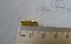 Accessories - 100 Pcs Of Gold Tone Ribbon Ends Clamps Fasteners Clasps 13mm A6129