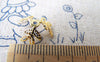 Accessories - 100 Pcs Of Gold ToneThree Leaf Filigree Bead Caps 14mm A2054