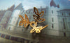 Accessories - 100 Pcs Of Gold ToneThree Leaf Filigree Bead Caps 14mm A2054