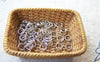 Accessories - 100 Pcs Of Platinum White Gold Tone Brass Jump Rings 4mm 22gauge A2387