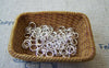 Accessories - 100 Pcs Of Silver Tone Brass Jump Rings 4mm 22gauge A2344