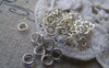 Accessories - 100 Pcs Of Silver Tone Brass Jump Rings 4mm 22gauge A2344
