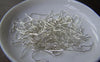 Accessories - 100 Pcs Of Silver Tone Fish Ball Hook Earwire Findings 14x15mm A3313