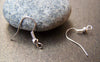 Accessories - 100 Pcs Of Silver Tone Fish Ball Hook Earwire Findings 18mm A3617