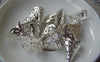 Accessories - 100 Pcs Of Silver Tone Iron Filigree Cone Bead Caps 16x16mm A3683