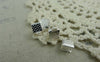 Accessories - 100 Pcs Of Silver Tone Iron Ribbon Ends Clamps Fasteners Clasps 6mm A5931
