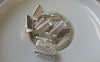 Accessories - 100 Pcs Of Silver Tone Ribbon Ends Clamps Fasteners Clasps 13mm A6320