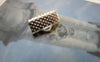 Accessories - 100 Pcs Of Silver Tone Ribbon Ends Clamps Fasteners Clasps 13mm A6320