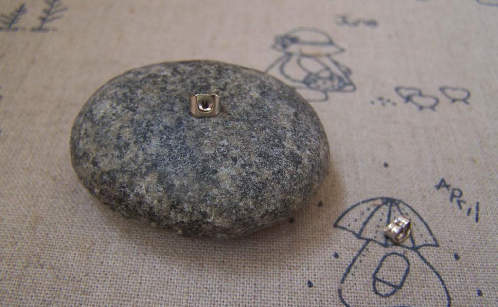 Accessories - 100 Pcs Of Silvery Gray Iron Butterfly Backs Backings Earnuts Earring Stoppers One Size Fits All A5162
