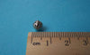 Accessories - 100 Pcs Of Silvery Gray Nickel Tone Filigree Ball Spacer Beads Size 6mm A4360