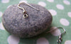 Accessories - 100 Pcs Of Silvery Gray Nickel Tone Fish Ball Hook Earwire Findings 18mm A3305