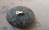 Accessories - 100 Pcs Of Silvery Gray Nickel Tone Fold Over Crimp Head Clasps Medium Size 4x8.5mm A6234