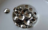 Accessories - 100 Pcs Of Silvery Gray Tone Brass Curved Disc Connectors 8mm A7697