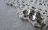 Accessories - 100 Pcs Of Silvery Gray Tone Brass Curved Disc Connectors 8mm A7697