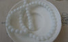 Accessories - 11.8 Inches Strand (50pcs) Of Milky White Plastic Round Acrylic Beads 6mm A7487