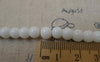 Accessories - 11.8 Inches Strand (50pcs) Of Milky White Plastic Round Acrylic Beads 6mm A7487