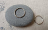 Accessories - 120 Pcs Silvery Gray Nickel Tone Iron Jump Rings 14mm 16gauge A6807