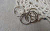 Accessories - 120 Pcs Silvery Gray Nickel Tone Iron Jump Rings 14mm 16gauge A6807