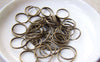 Accessories - 150 Pcs Of Antique Bronze Iron Split Rings 12mm A3093