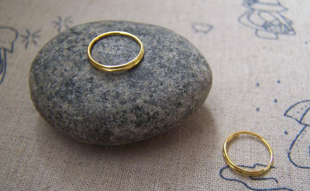 Accessories - 150 Pcs Of Gold Tone Split Rings 12mm A2183