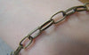 Accessories - 16 Ft (5m) Antique Bronze Chunky Embossed Textured Cable Chain 5x9mm A4427