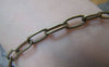Accessories - 16 Ft (5m) Of Antique Bronze Steel Oval Cable Link Chain 5x10mm A4432
