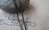 Accessories - 16 Ft (5m) Of Black Textured Brass Oval Cable Chain 1.5x2.2mm A4414