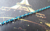 Accessories - 16 Ft (5m) Of Blue Textured Brass Oval Cable Chain 1.5x2.2mm A4415