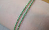 Accessories - 16 Ft (5m) Of Green Textured Brass Oval Cable Chain 1.5x2.2mm A4421