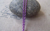 Accessories - 16 Ft (5m) Of Purple Textured Brass Oval Cable Chain 1.5x2.2mm A4412