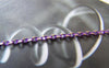 Accessories - 16 Ft (5m) Of Purple Textured Brass Oval Cable Chain 1.5x2.2mm A4412