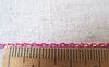 Accessories - 16 Ft (5m) Of Rose Pink Textured Brass Oval Cable Chain 1.5x2.2mm A4413