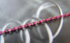 Accessories - 16 Ft (5m) Of Rose Pink Textured Brass Oval Cable Chain 1.5x2.2mm A4413