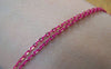 Accessories - 16 Ft (5m) Of Rose Pink Textured Brass Oval Cable Chain 1.5x2.2mm A4413