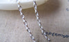 Accessories - 16 Ft (5m) Of White Painted Textured Brass Oval Cable Chain 2x4mm A3029