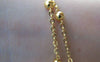 Accessories - 16ft (5m) Anti Tarnish 16K Gold Finish Brass Satellite Chain Bead Ball Cable Chain A2157