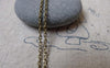 Accessories - 16ft (5m) Antique Bronze Brass Textured Oval Cable Chain Link 1.5mm A7290