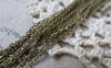Accessories - 16ft (5m) Antique Bronze Brass Textured Oval Cable Chain Link 1.5mm A7290