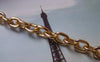 Accessories - 16ft (5m) Gold Tone Aluminium Oval Cable Chain With Unsoldered Links 7x10mm A5070