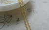 Accessories - 16ft (5m) Gold Tone Brass Textured Chain Oval Cable Link 1.5x2.2mm A5932