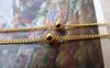Accessories - 16ft (5m) Imitation Gold Tone Brass Satellite Chain Bead Ball Curb Chain 1.2mm A7322