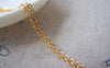 Accessories - 16ft (5m) Of 16K Gold Plated Non Tarnish Brass Flat Oval Cable Chain Link 2mm A5020