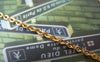 Accessories - 16ft (5m) Of 16K Gold Plated Non Tarnish Brass Flat Oval Cable Chain Link 2mm A5020