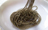 Accessories - 16ft (5m) Of Antique Bronze Brass Bead Chain 1.2mm A3994