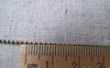 Accessories - 16ft (5m) Of Antique Bronze Brass Bead Chain 1.5mm A2031