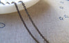 Accessories - 16ft (5m) Of Antique Bronze Brass Flat Oval Cable Chain 1mm A2725