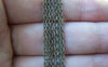 Accessories - 16ft (5m) Of Antique Bronze Brass Flat Oval Cable Chain 2mm A2035
