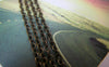 Accessories - 16ft (5m) Of Antique Bronze Brass Flat Oval Cable Chain 2mm A2035